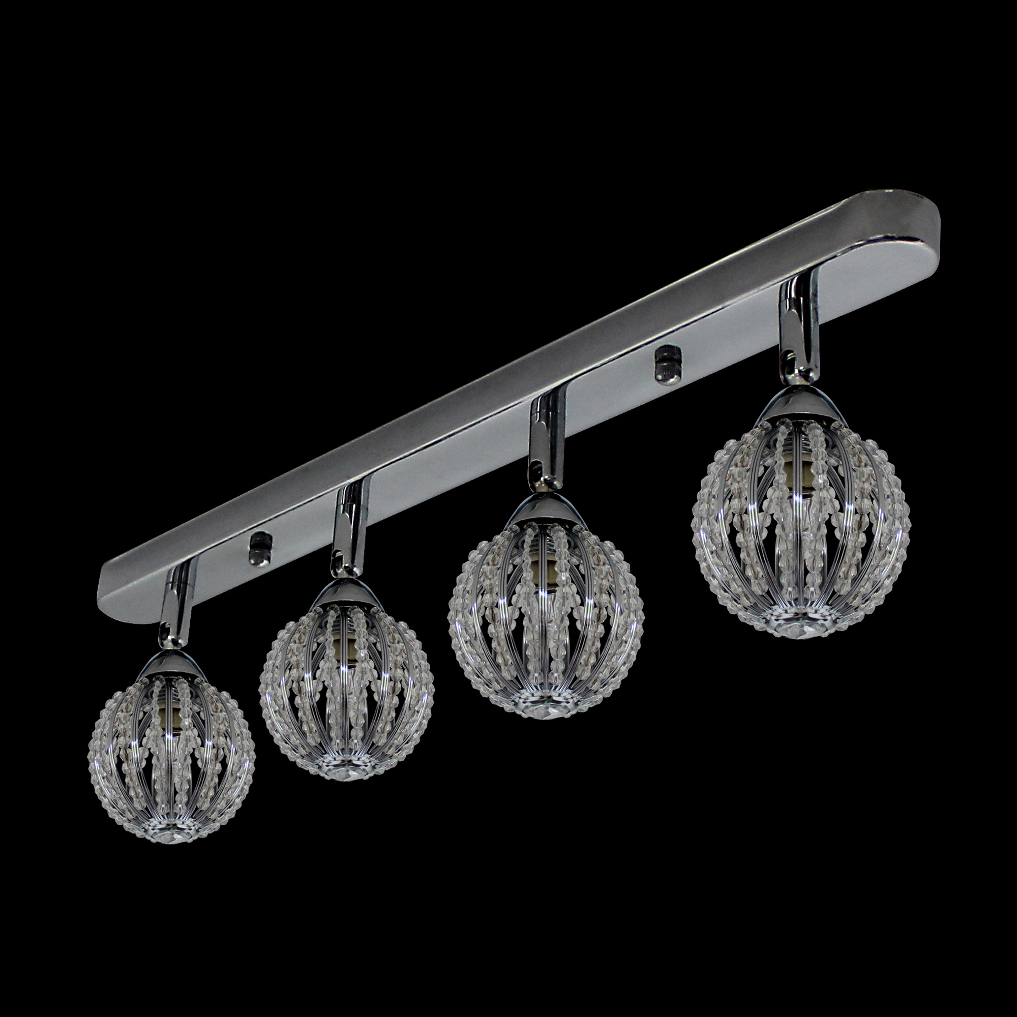 lux.pro® Deckenleuchte Deckenlampe Lampe Leuchte Mesh Kristall Chrom