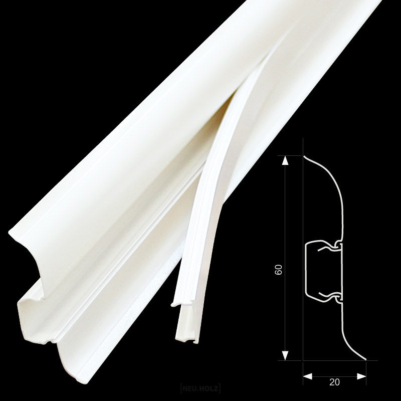Skirting board with cable channel