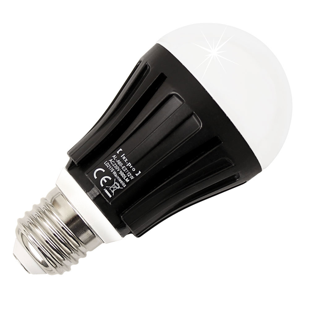 4x LUX.PRO E27 LED LAMPE 12W 900LM WARMWEIß 3000K ENERGIESPARLAMPE BIRNE SMD